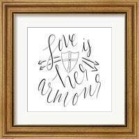 Love is Her Armour Fine Art Print