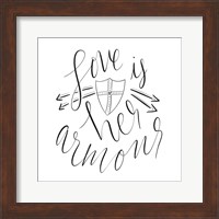 Love is Her Armour Fine Art Print