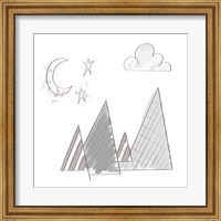 Moon and Mountains Fine Art Print