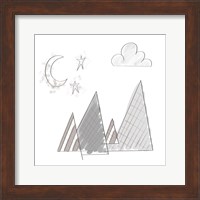 Moon and Mountains Fine Art Print