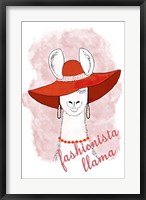Fashionista Llama Fine Art Print