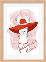 Fashionista Llama Fine Art Print
