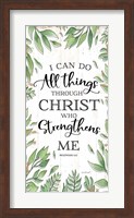 I Can Do All Things Through Christ Fine Art Print