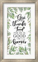 Give Thanks to the Lord Fine Art Print