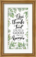 Give Thanks to the Lord Fine Art Print