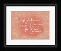 Be Joyful Romans Fine Art Print