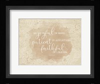 Be Joyful Romans II Fine Art Print