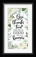 Give Thanks to the Lord Fine Art Print