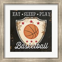 Eat, Sleep, Play, Basketball Fine Art Print