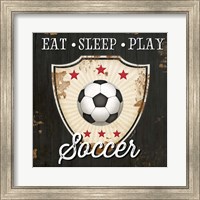 Eat, Sleep, Play, Soccer Fine Art Print