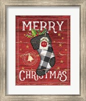 Merry Christmas Stocking Fine Art Print