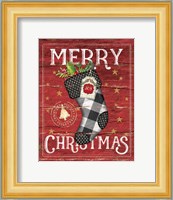 Merry Christmas Stocking Fine Art Print