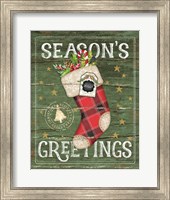 Season's Greetings Stocking Fine Art Print