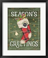 Season's Greetings Stocking Fine Art Print