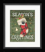 Season's Greetings Stocking Fine Art Print