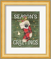 Season's Greetings Stocking Fine Art Print