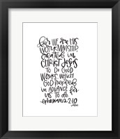 Ephesians 2-10 Fine Art Print