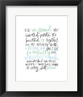 Psalm 139 Color Fine Art Print