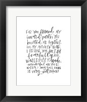 Psalm 139 Fine Art Print