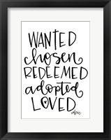 Wanted, Chosen Fine Art Print