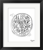 As For Me Fine Art Print