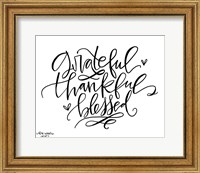 Grateful Thankful Blessed Fine Art Print