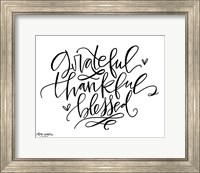 Grateful Thankful Blessed Fine Art Print
