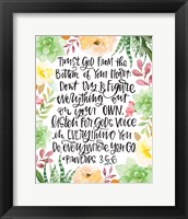 Trust in the Lord Fine Art Print