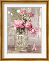 Pink Roses for Breast Cancer Awareness Fine Art Print