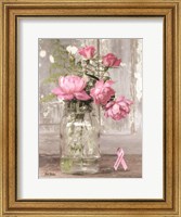 Pink Roses for Breast Cancer Awareness Fine Art Print