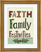Faith Family Festivities Fine Art Print