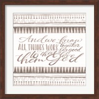 All Things Work Together Fine Art Print