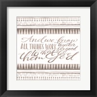 All Things Work Together Fine Art Print