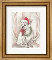 French Bulldog Santa Fine Art Print