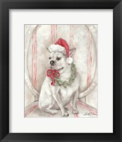 French Bulldog Santa Fine Art Print