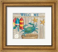 Blue Crab & Basket Fine Art Print