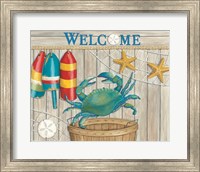 Blue Crab & Basket Fine Art Print