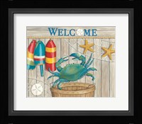 Blue Crab & Basket Fine Art Print