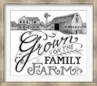 Grown on the Family Farm Fine Art Print