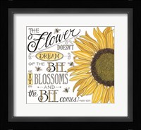 The Bee Comes Fine Art Print