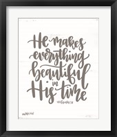 His Time Fine Art Print