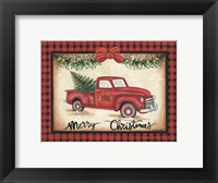 Merry Christmas Truck Fine Art Print