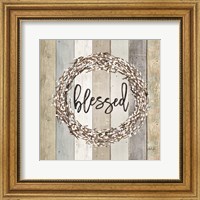 Blessed Pussy Willow Wreath Fine Art Print
