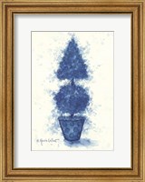 Blue Cone Topiary Fine Art Print
