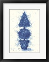 Blue Cone Topiary Fine Art Print
