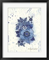 Crazy Blue Flowers Fine Art Print