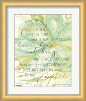 Teal Love is Patient Fine Art Print