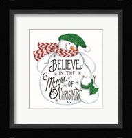 Believe Snowman Fine Art Print