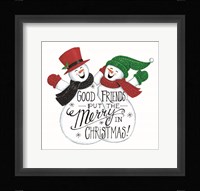 Good Friends Snowman Fine Art Print