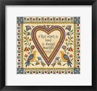 That Which is Loved is Always Beautiful Sampler Fine Art Print